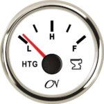 Vuilwatermeter wit/chroom CN