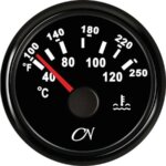 Koelwater temperatuurmeter CN zwart/zwart