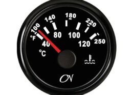 Koelwater temperatuurmeter CN zwart/zwart
