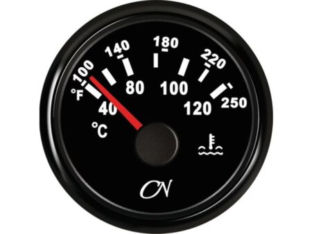 Koelwater temperatuurmeter CN zwart/zwart