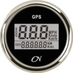 GPS snelheidsmeter CN zwart/chroom
