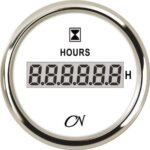 Bedrijfsurenteller CN digitaal wit/chroom