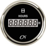Bedrijfsurenteller CN digitaal zwart/chroom