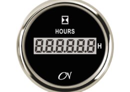 Bedrijfsurenteller CN digitaal zwart/chroom