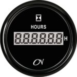 Bedrijfsurenteller CN digitaal zwart/zwart