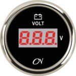 Voltmeter digitaal 8 - 32 volt zwart/chroom CN
