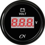 Voltmeter digitaal 8 - 32 volt zwart/zwart CN
