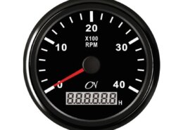 Toerenteller 4000 rpm CN met bedrijfsurenteller zwart/zwart