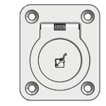 Luikring veerbelast 60x50 RVS