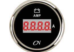 Ampèremeter digitaal zwart/chroom CN