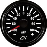 Ampèremeter 80A zwart/zwart CN inclusief shunt