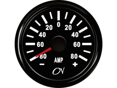 Ampèremeter 80A zwart/zwart CN inclusief shunt