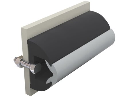 Vetus stootlijst HARO5034 antraciet - 20 meter