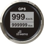 Compacte GPS snelheidsmeter zwart