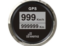 Compacte GPS snelheidsmeter zwart