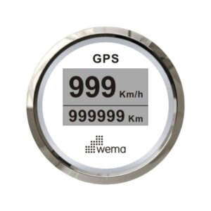 Compacte GPS snelheidsmeter wit