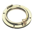 Ronde patrijspoort koper, 100 mm