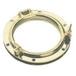 Ronde patrijspoort koper, 125 mm