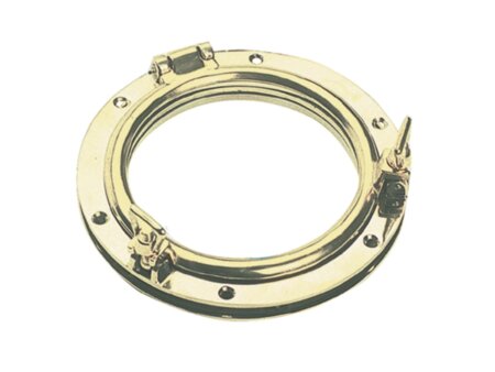 Ronde patrijspoort koper, 125 mm