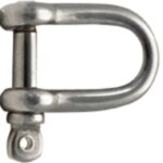 Gesmede RVS D-sluiting AISI-316 6 mm