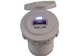 USB stopcontact enkel wit