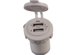 USB stopcontact dubbel wit
