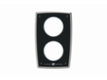 Aluminium uitbreidingspaneel voor twee instrumenten