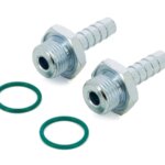 Spin-on slangaansluitingen 8 mm recht