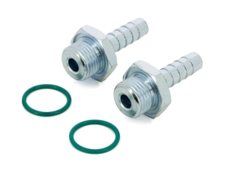 Spin-on slangaansluitingen 8 mm recht