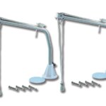 RVS davits met aluminium voet