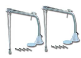 RVS davits met aluminium voet