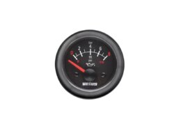 Vetus oliedrukmeter 12V/24V zwart