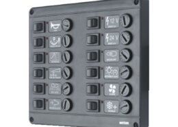 Schakelpaneel P12, glaszekeringen, 24V