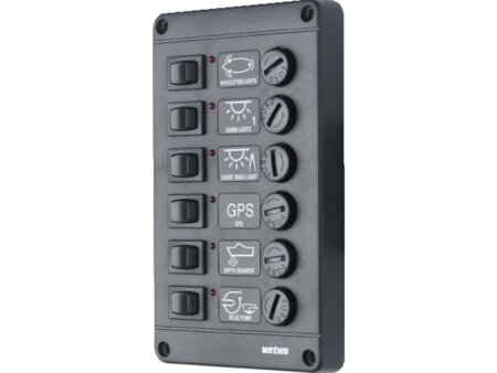 Schakelpaneel, P6, glaszekeringen, 24V