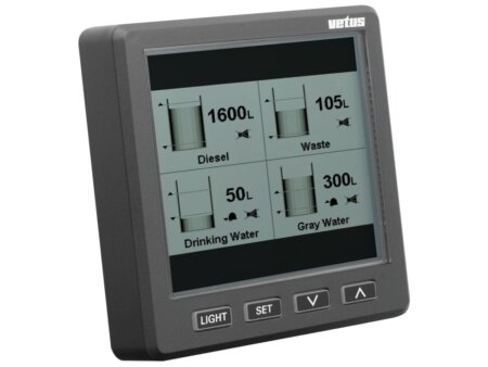 VETUS grafisch uitleesvenster voor ultrasone niveausensor SENSORB