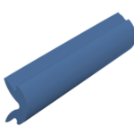 Afdekstrip kobalt blauw RAL5013 - 30 meter