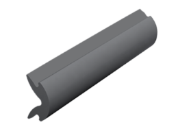 Afdekstrip antraciet - 30 meter