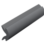 Afdekstrip antraciet - 20 meter