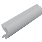 Afdekstrip licht grijs - 20 meter