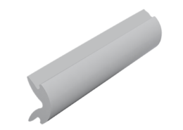 Afdekstrip licht grijs - 20 meter