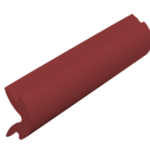 Afdekstrip rood RAL3004 - 20 meter