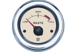 Vetus vuilwatermeter 12/24V creme - nieuwe lijn