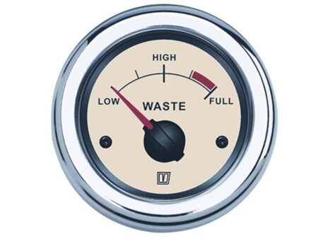 Vetus vuilwatermeter 12/24V creme - nieuwe lijn