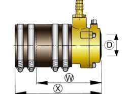 Zwevend binnenlager 40 mm brons