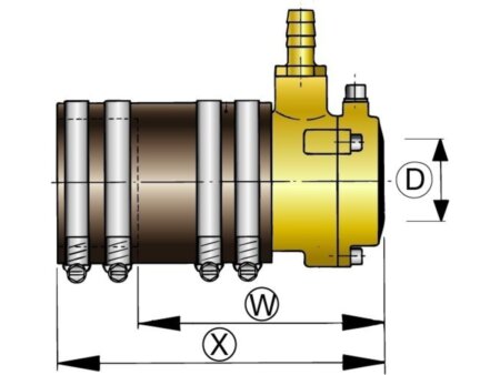 Zwevend binnenlager 45 mm brons