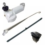 Complete ruitenwisserset model 'Charly' de Luxe, as 53 mm