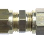 Messing koppeling recht 8 mm