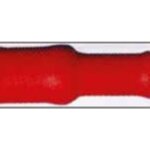 Draadklem rond 4 mm rood vrouwtje 6 stuks