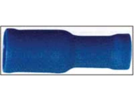 Draadklem rond 5 mm blauw vrouwtje 6 stuks