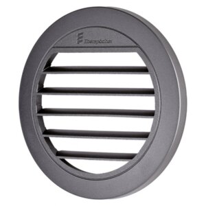 Uitstroom rooster vlak 30 graden, zwart 75/90